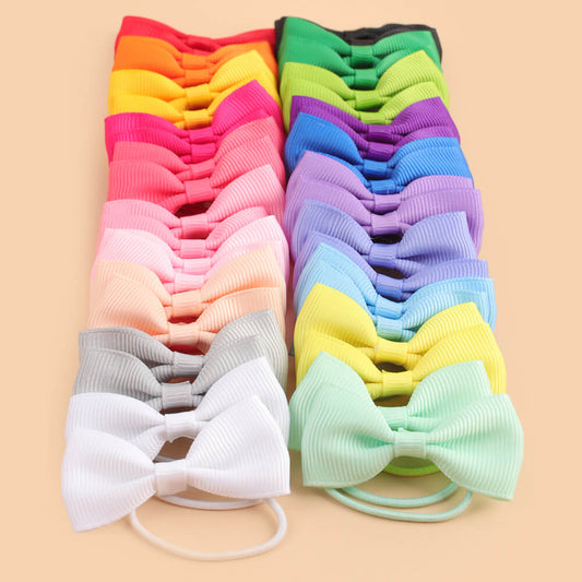 40PCS Mini Bowknot Hair Ropes