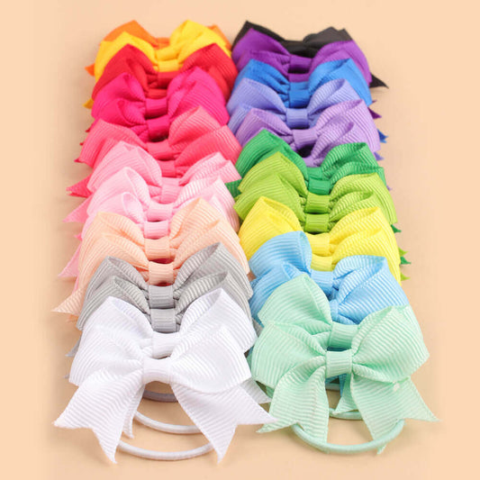 40PCS Mini Bow Hair Ropes for Toddlers