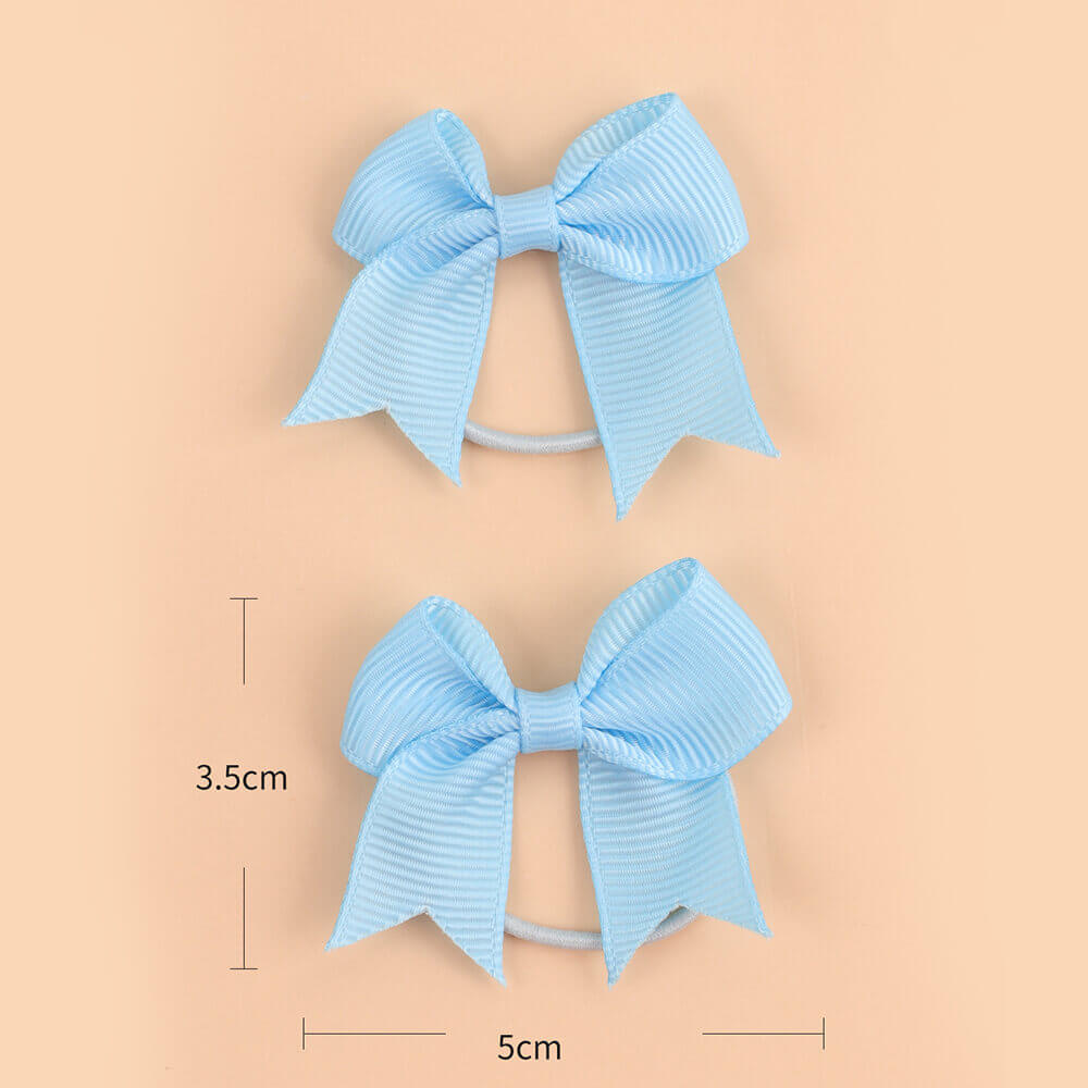 40PCS Mini Bow Hair Ropes for Toddlers
