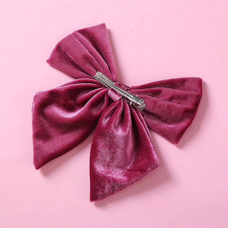 6 Inches Velvet Wine Cheer Bows