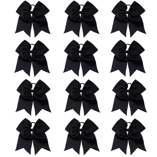 12PCS 7" Large Cheer Bows for Cheerleading Teen Girls