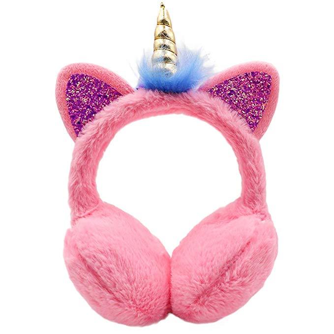 Cute Plush Unicorn Winter Warm Earmuffs