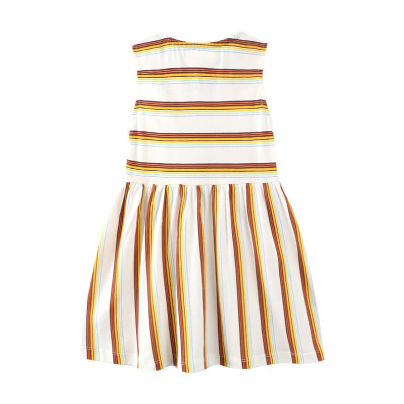 Summer Sleeveless Striped Holiday Dress