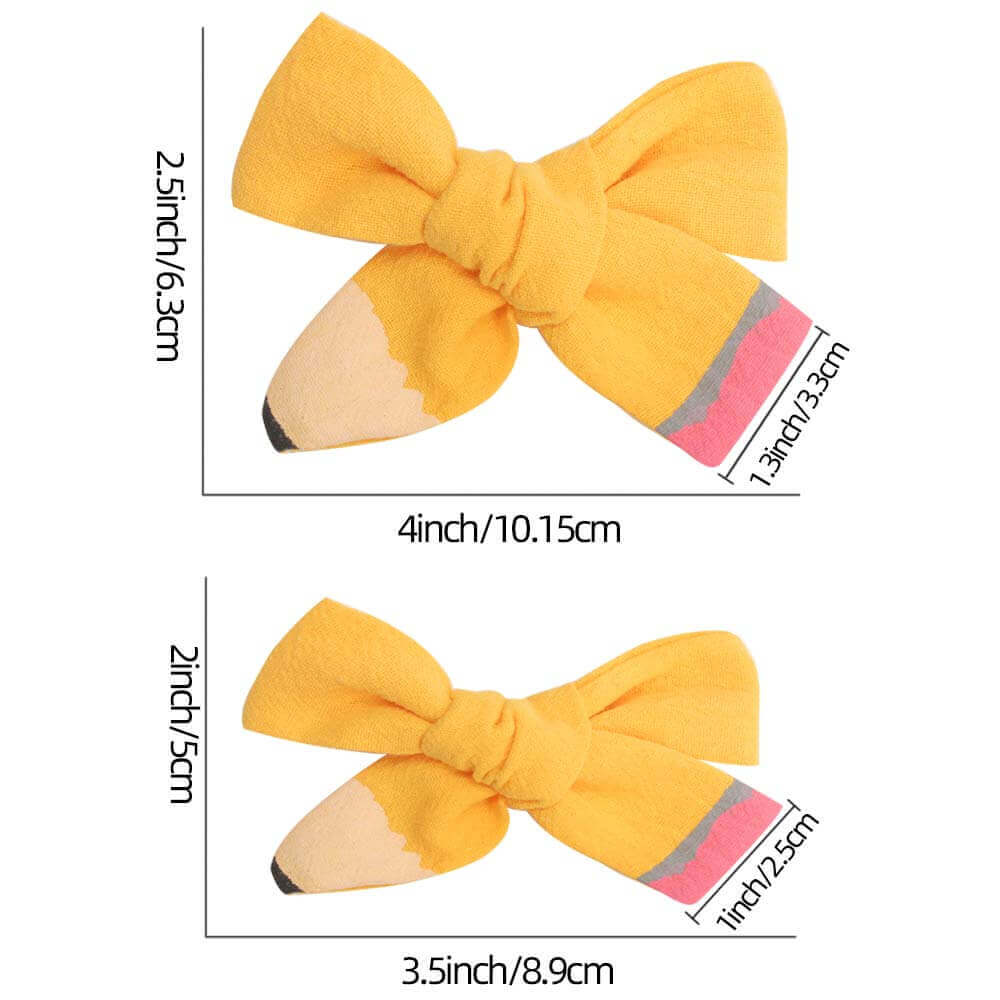 Back to School Hair Bows