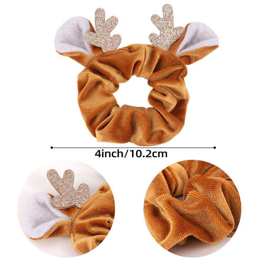 Cute Christmas Reindeer Scrunchie