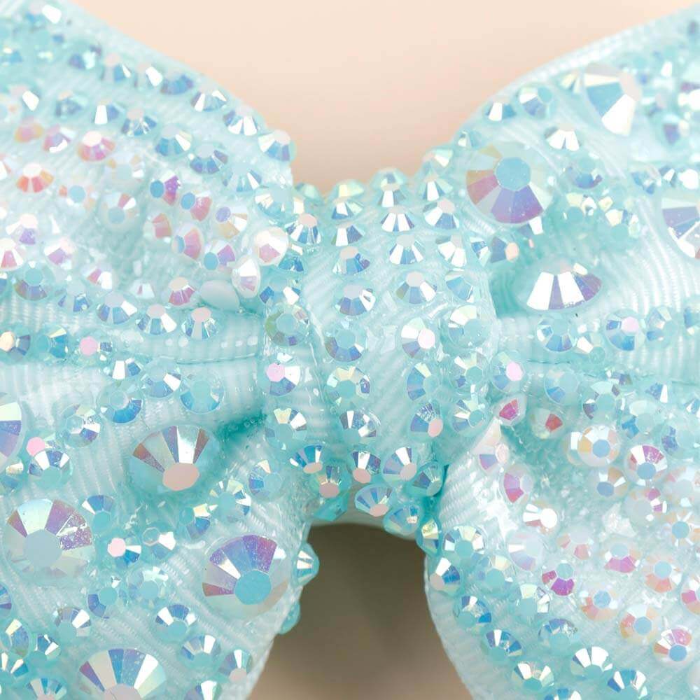 3.5'' Full Rhinestone Hair Bow Clips