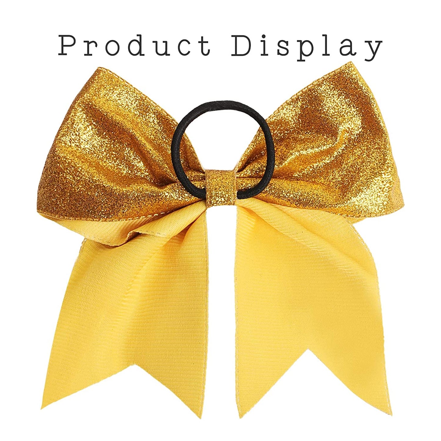 12PCS 8'' Chunky Glitter Cheer Bows