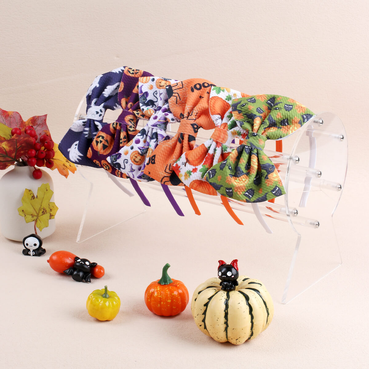 Halloween Bullet Fabric Girl Hair Bands