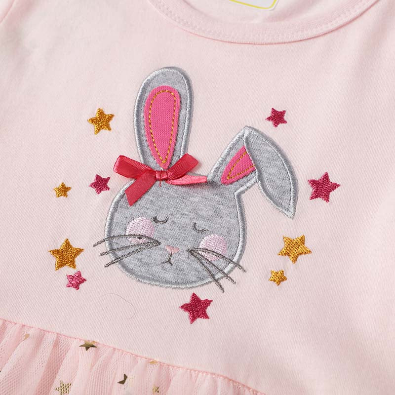 Cartoon Rabbit Star Tulle Dress