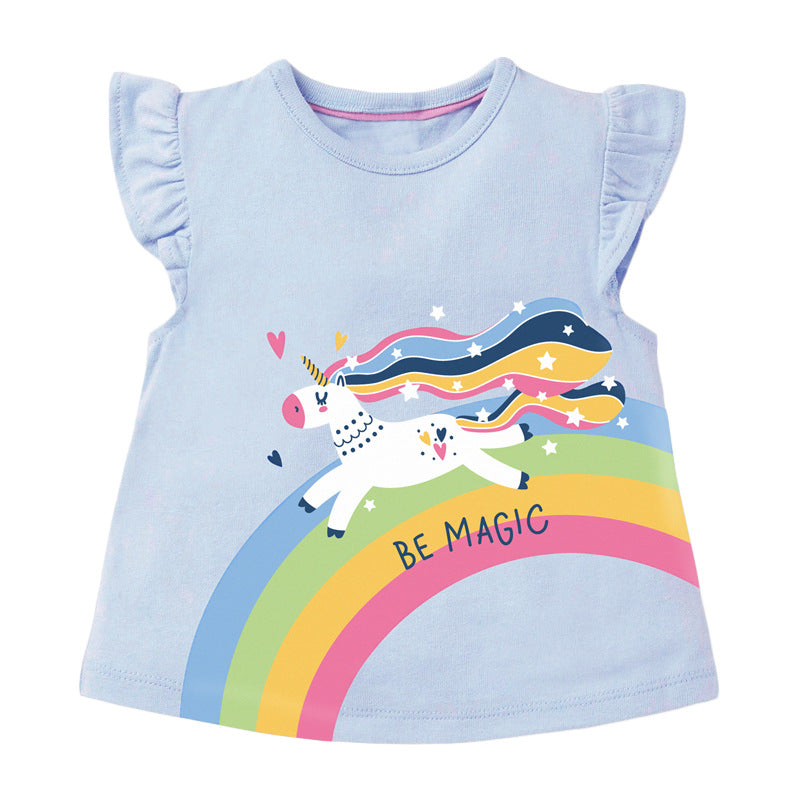 Rainbow Unicorn Sleeveless Tops