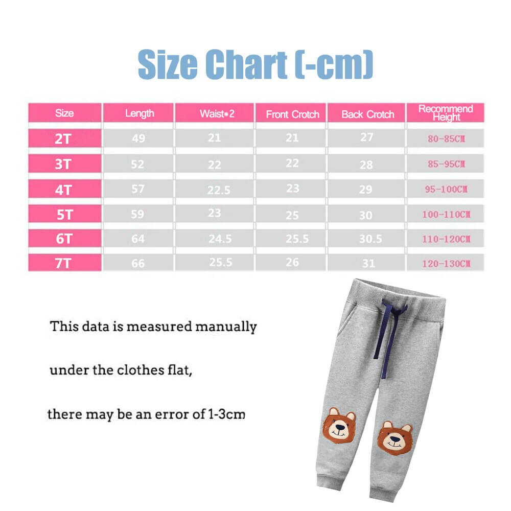 Cute Bear Sweatpants Kids Pants