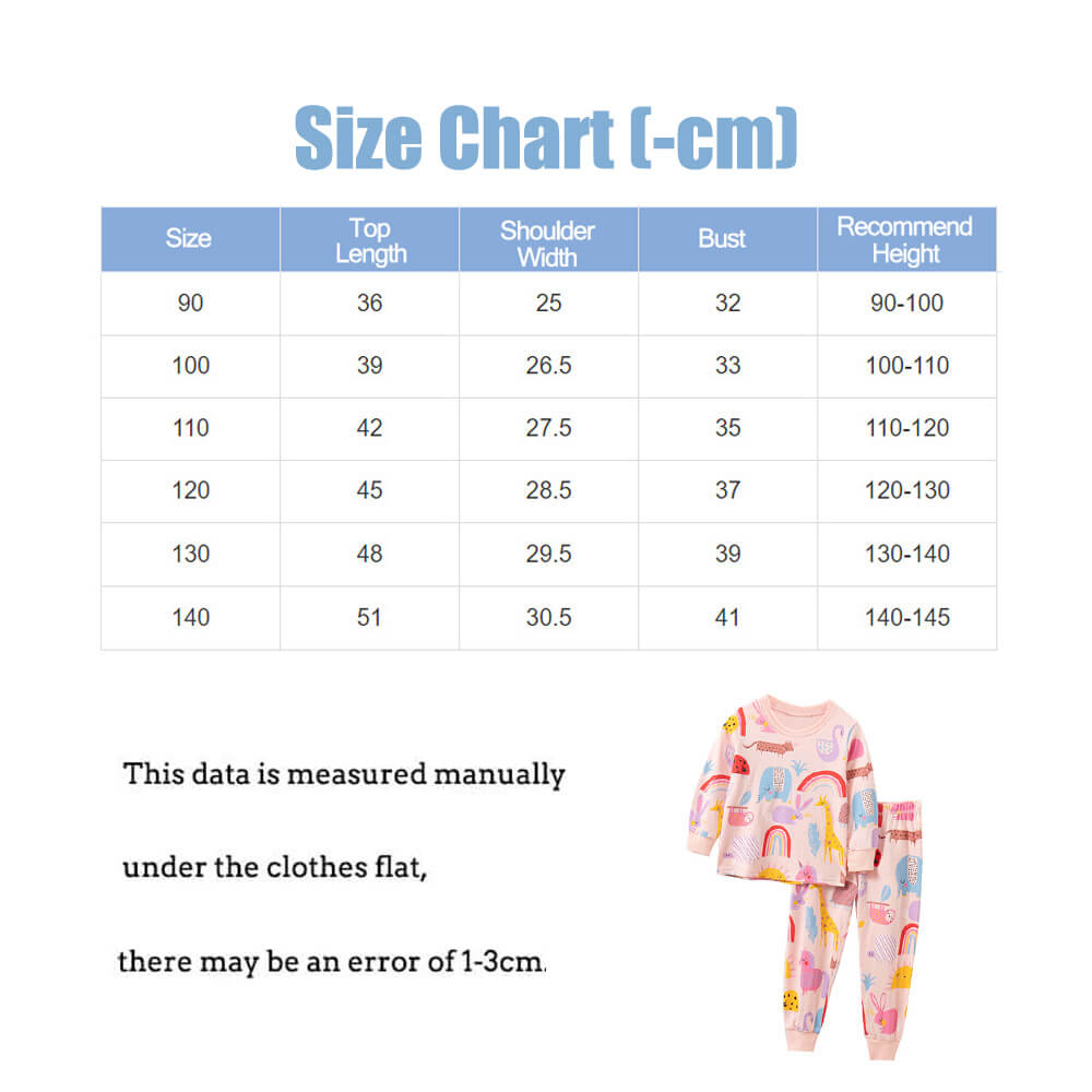 Cartoon Rainbow Girl Pajamas