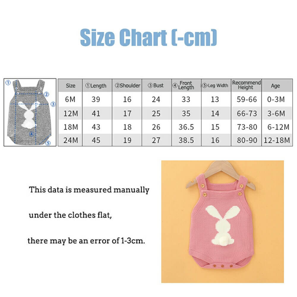 Cute Cartoon Rabbit Baby Sling Romper