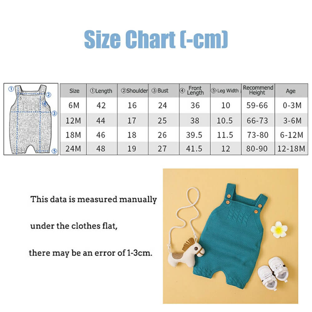 Solid Color Newborn Baby Knitted Romper