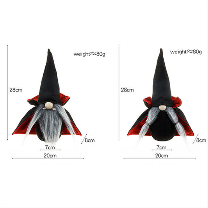 Halloween Black Hat Plush Gnome Dolls