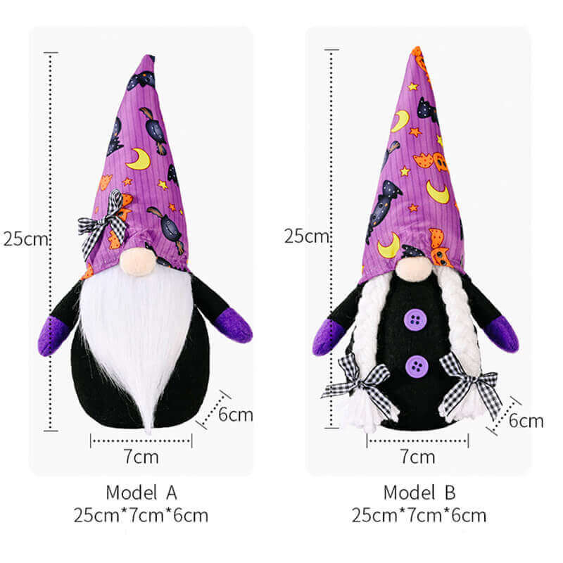 Halloween Purple Faceless Gnome Doll