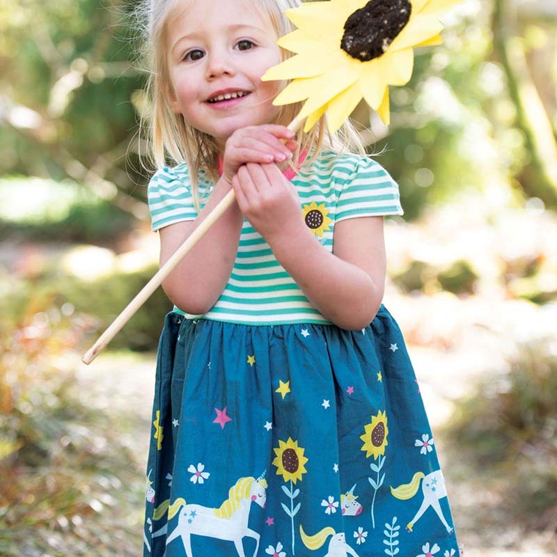 Cute Girl Sunflower Unicorn Dress